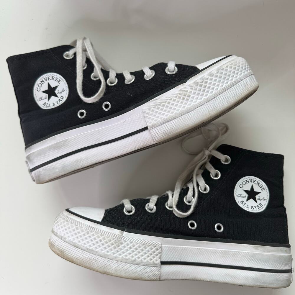 Converse Chuck Taylor All Stars High Top Double Decker Sneaks Women's sz 5 Black